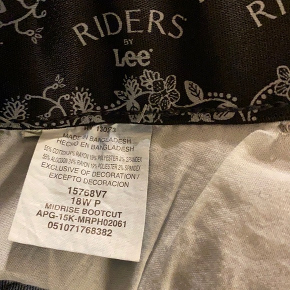 Riders by Lee Bootcut Jeans 18wP - Picture 2 of 3